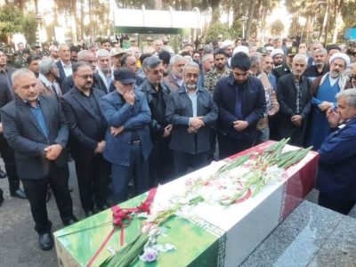 آیین استقبال و تشییع نمادین پیکر شهید خوشنام در گنبد کاووس