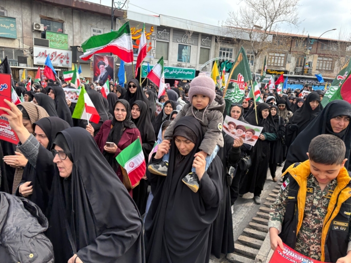 راهپیمایی دشمن شکن مردم گلستان زیر سایه حملات هوایی رژیم صهیونیستی