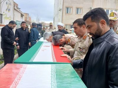 تشییع ۳ شهید تجاوز موشکی آمریکا و اسرائیل در گالیکش